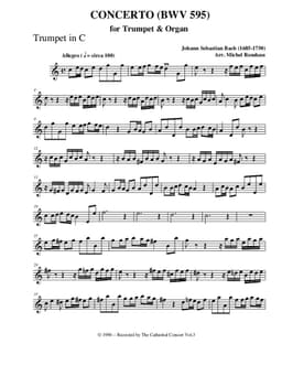 концерт bwv 595