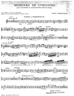 morceau de concours